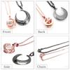 Close to Me Pair Necklace with Teddy Dancing and Moon and Matching Silver Bear, Stone, Diamond, Motif, Men's Women's, Accessories, 925, SN13-193-222