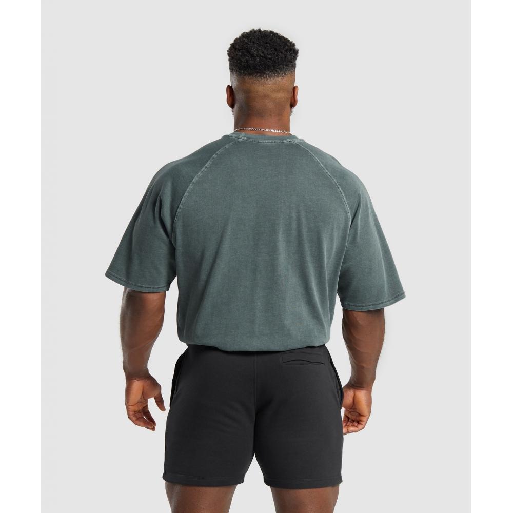 Gymshark Tricou Premium Legacy Cargo Turcoaz A6A7C TBQZ