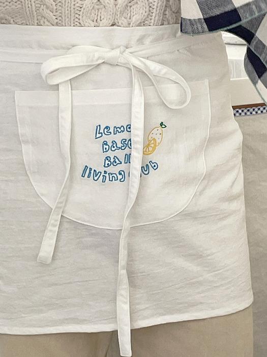 Lemonbaseball Livingclub LBB Half Apron white