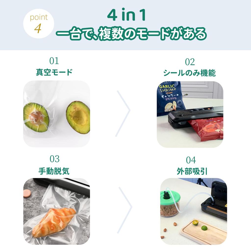 Toprime Vacuum Packing Food Sealer Suction Vacuum Packing Vacuum Vacuum Bag Food Vacuum For Home and Commercial Wet and Dry Heat Easy To Black