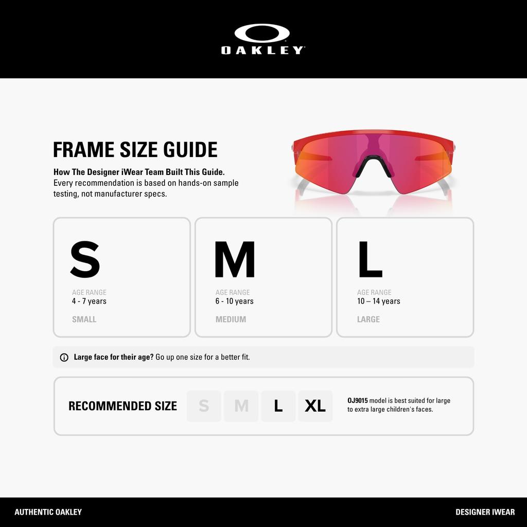 Oakley Sunglasses RESISTOR SWEEP REDLINE PRIZM FIELD YOUTH SUN 0OJ9015 90150828 Polarized [Oakley]