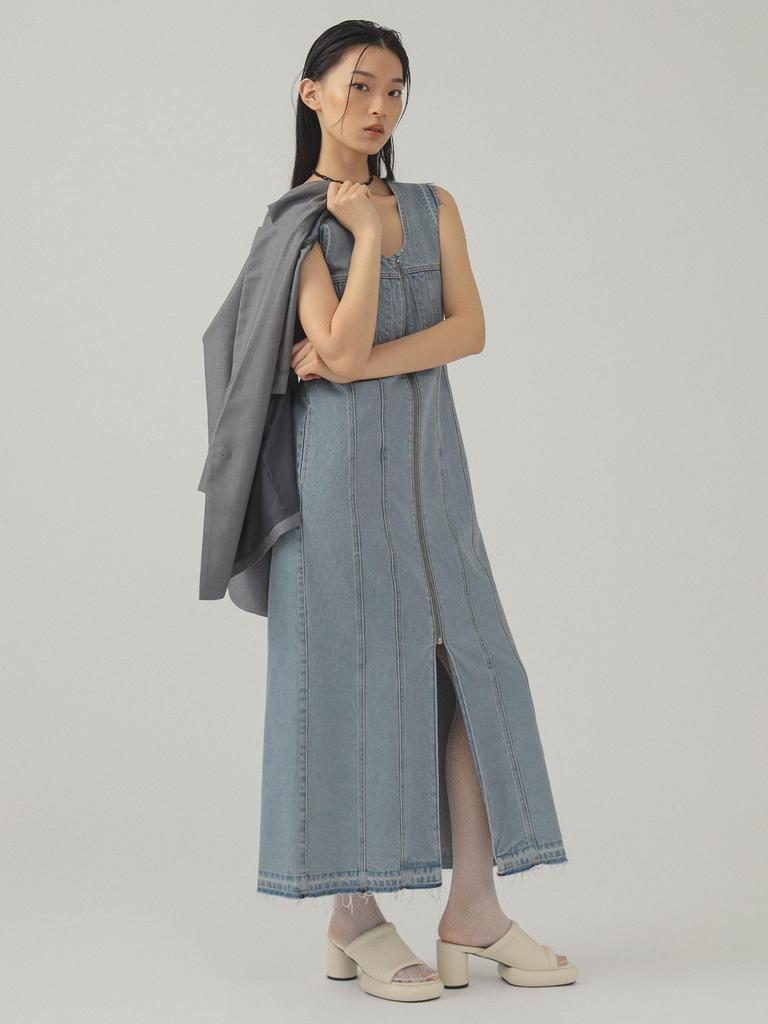 Ray Beams Women's Denim Zip Tight Dress, Blue 0