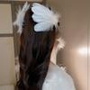 Headwear White Swan Hairpin Pearl Ballet Pearl Barrettes Fashion Feather Hair Clips  Girls