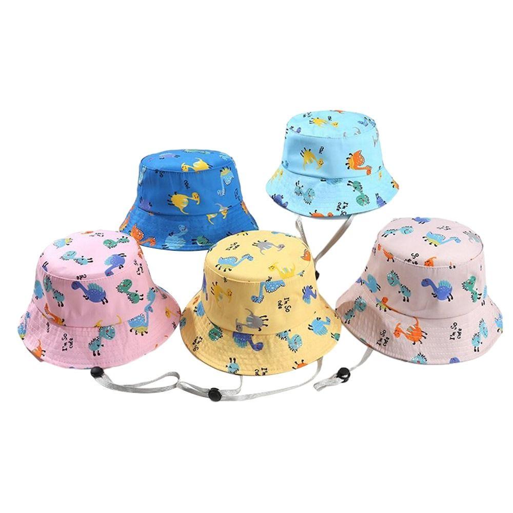 UV Protection Sun Cap Cotton Polyester Beach Cap Outdoor Kids Bucket Hat  Kids
