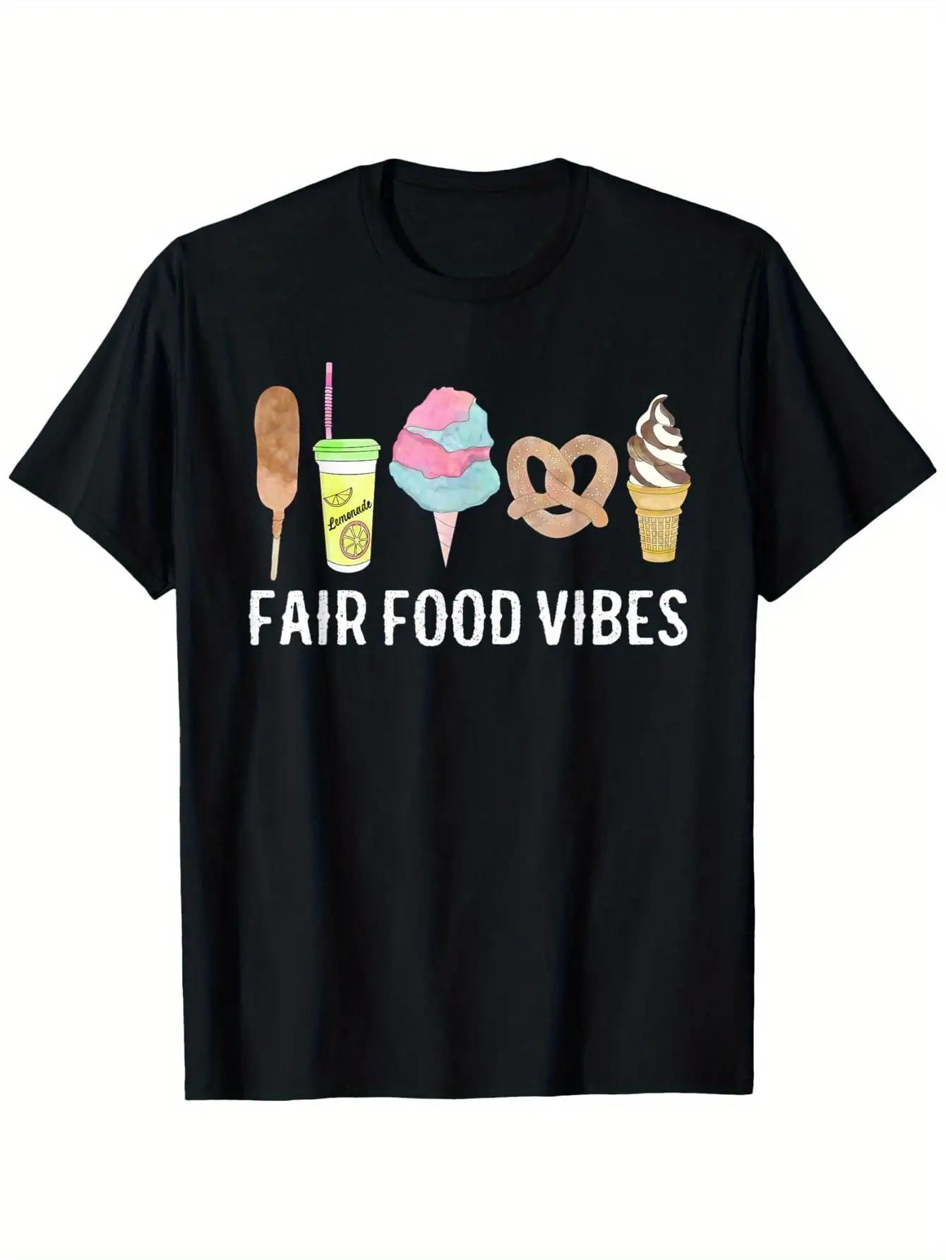 Top Pick Mens Black Fair Themed Casual TShirt S