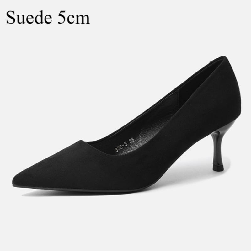 

Basic Style Stiletto Pointed Toe Suede Women s High Heel Shoes 34