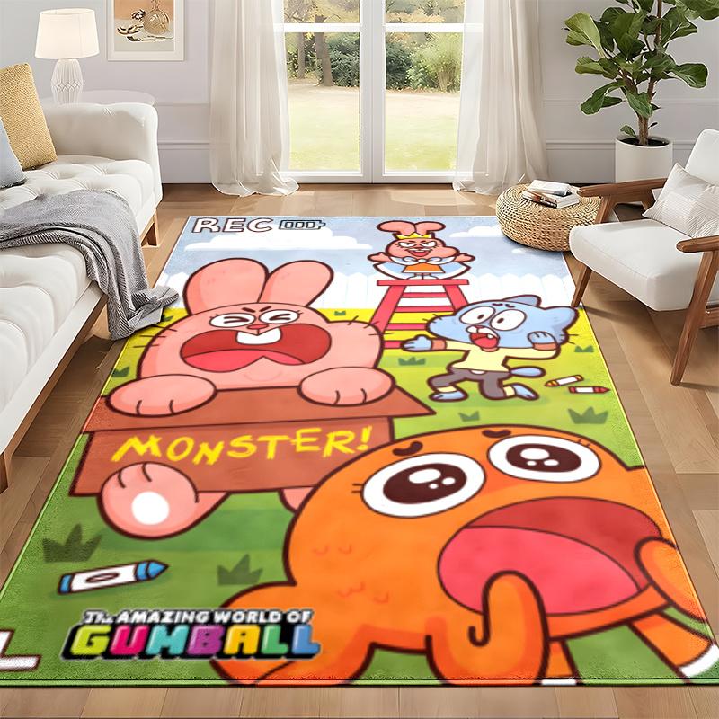 Gumball Carpet Door Mat for Living Room or Bedroom Protective Mat Under Chair Office Decoration Christmas Gift Birthday Present
