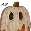 Atmospheric Retro Interior Ornaments Halloween Wooden Ornaments, Distressed Pumpkin/Cat Decorations, Desktop & Wall Unique Handcrafted Wood Decors for
