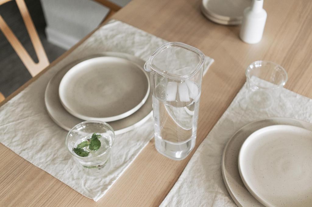 KINTO OVA Lavavajillas de Agua 22381 Jarra, 1L, Transparente, Seguro,