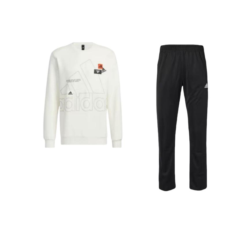 

Adidas Sports Lifestyle Series Brand Logo American Style Long Sleeve Long Pants Casual Sports Suit Men suit TR30P-BW+HP1432 S