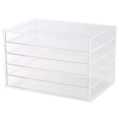 MUJI Stackable Acrylic 5 W X 17cm D X 16cm Product Transparent Case, Horizontal, Tiers, Approx. 25.5cm H, Number 15915491,