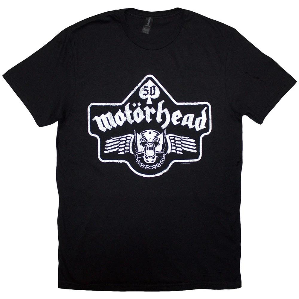 Motorhead 50 Years Ace Wings Emblem T-Shirt Black New XXXL