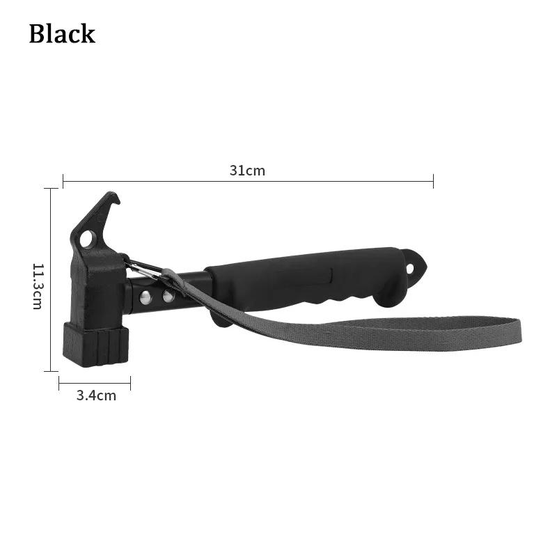 

Multifunctional Outdoor Camping Hammer with Windproof Tent Nail Puller Soft Handle Hand Tool