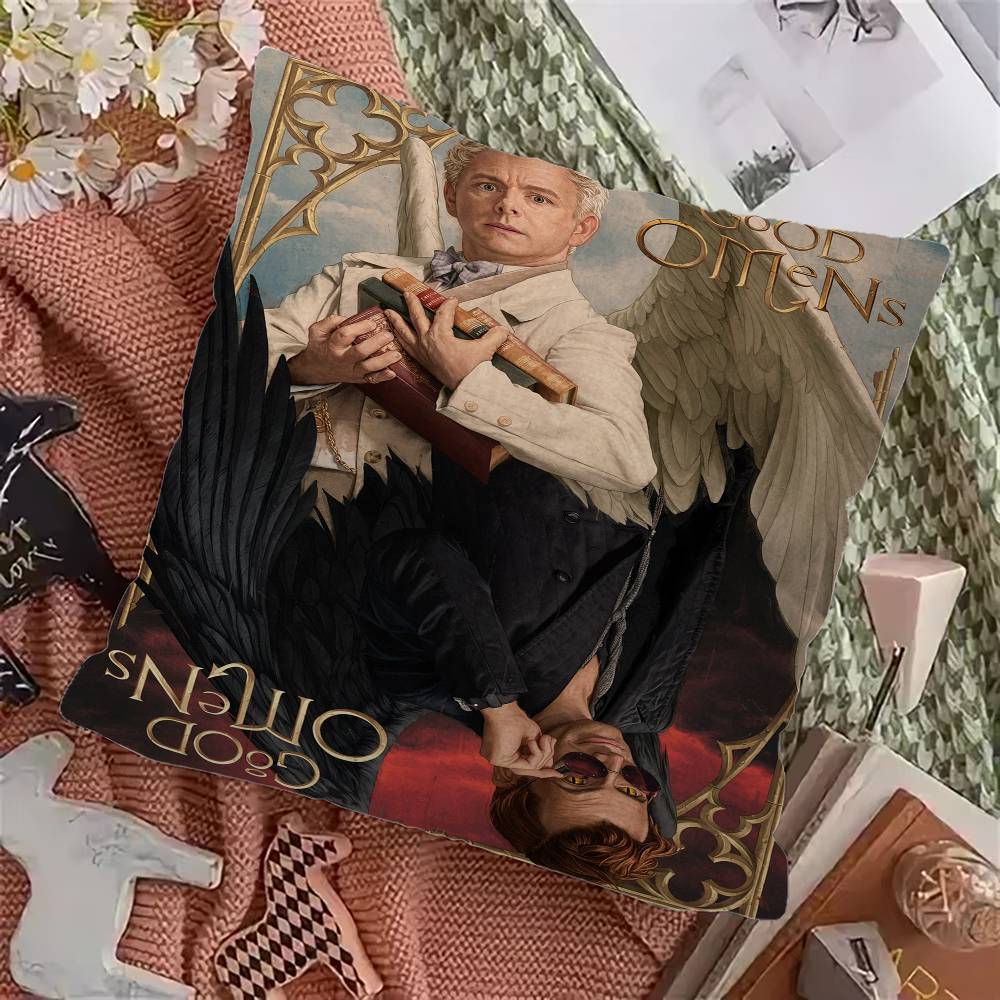 TV-Serie G-Good Omens Kissenbezug Sofakissenbezug Heimzimmer Dekoration Kindergeschenk