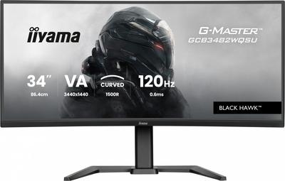 Skärm 34 tum G-Master GCB3482WQSU-B1,VA,UWQHD,120HZ,1500R, 21:9 500 cd, 2x5 W