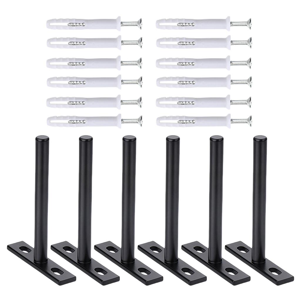 4/6/8 szt. Wytrzymałe ukryte wsporniki półek Ukryte wsporniki półek pływających zestaw do montażu ściennego do przechowywania i ekspozycji