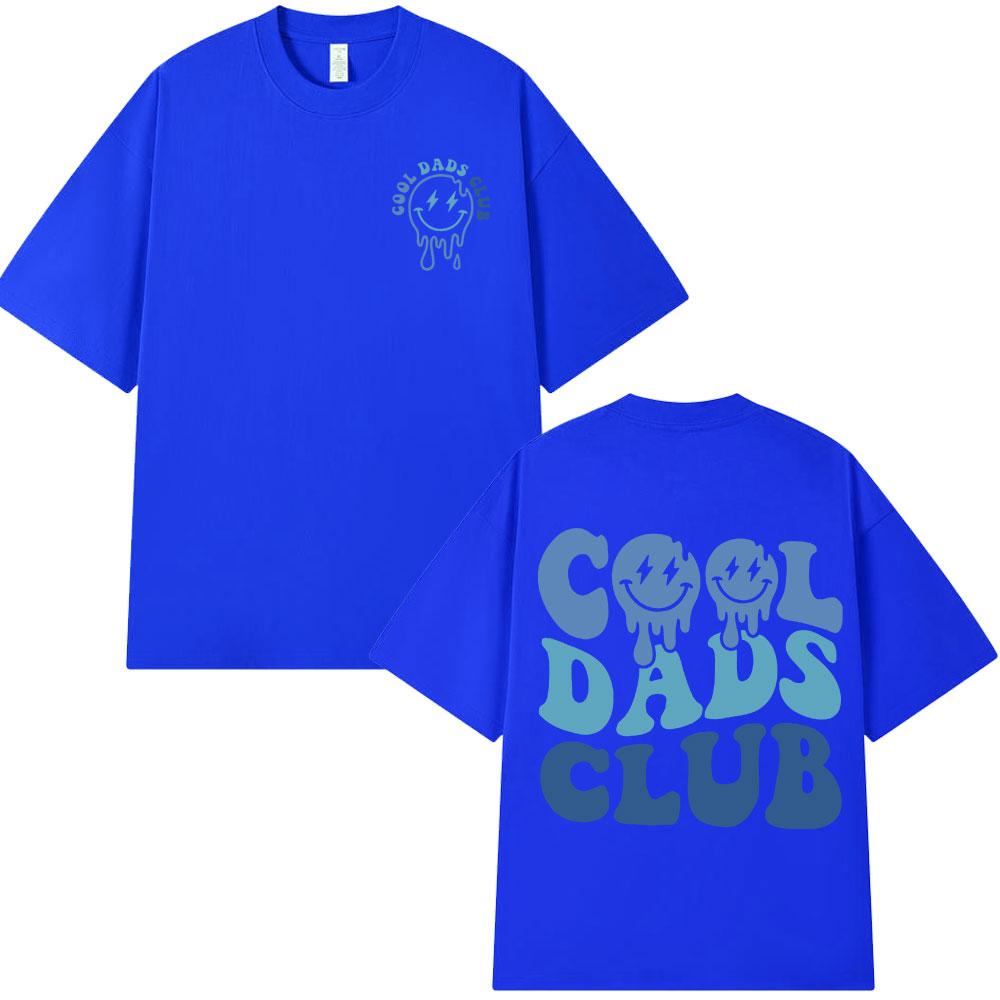 Cool Dad Club T-shirt Men Clothing Dads Birthday Short Sleeve T-shirts Grandfather Husband Fathers Cotton T-shirt Top Streetwear