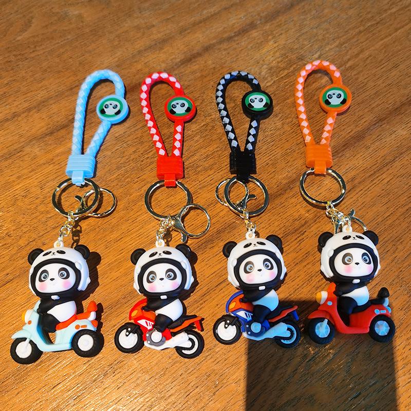 Sichuan Panda Keychain: Cute Big Panda Pendant Doll for Tourists