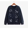 Free Shipping: Plus Size Women's Embroidered Cartoon Knit Cardigan Sweater - 2025 Winter Style