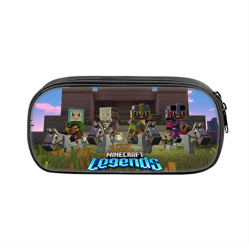 Minecraft Legends School Supplies Storage Bag With Durable Polyester For Kids