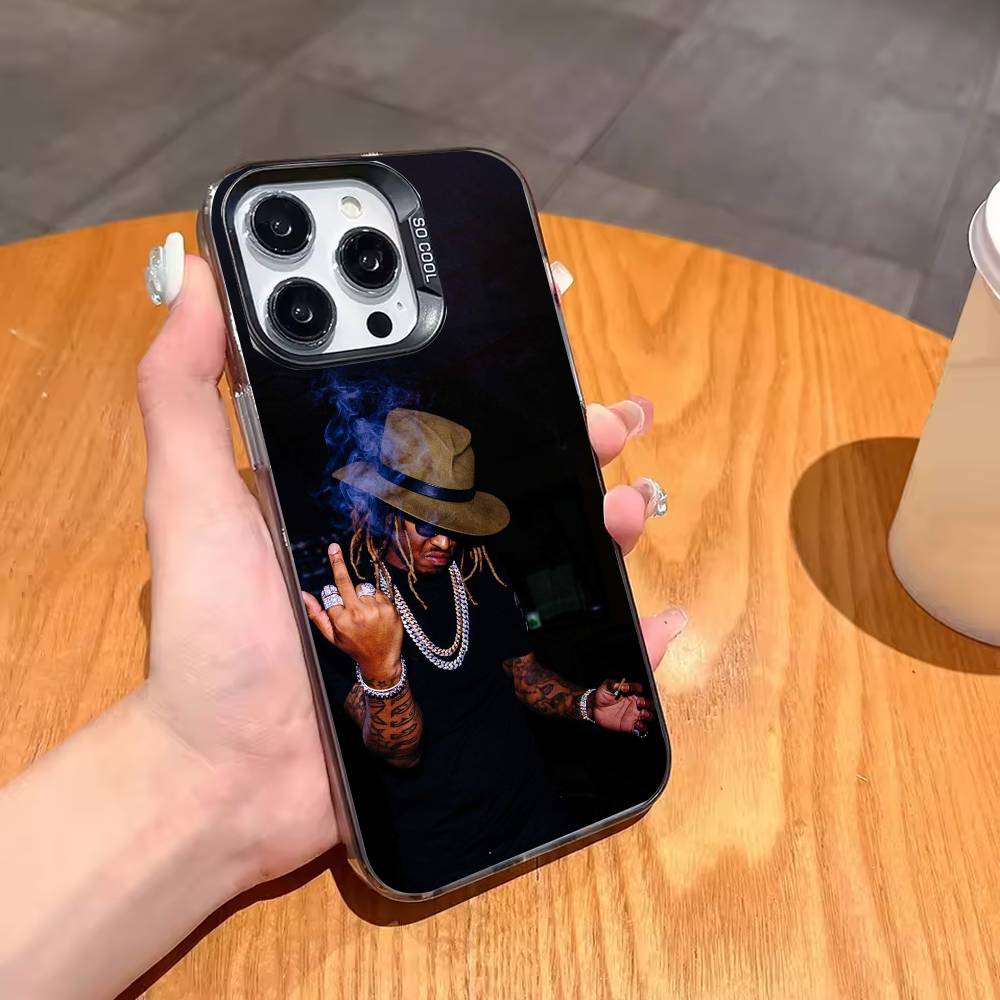 Cool F-Future Rapper Phone Case For iPhone17,16,15,14,13,12,11,Pro,MAX White Matte Shockproof Cover