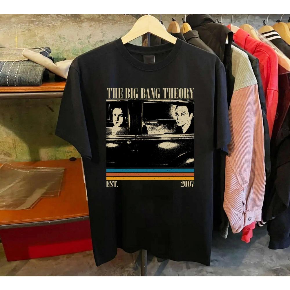 Big Bang Life Comfortable Round-neck Vintage T-shirt Printed Pattern T-shirt Gift for Fans Men's and Women's T-shirt