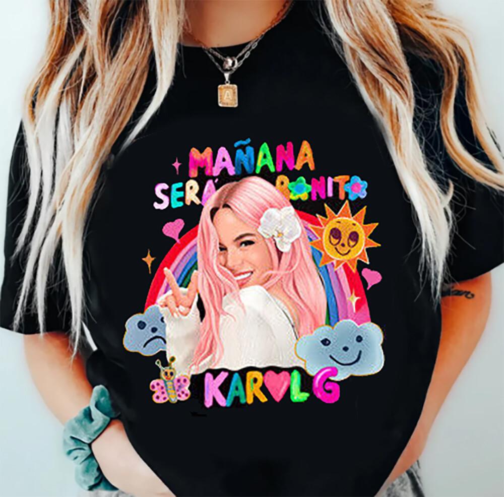 Mañana Sera Bonito Shirt Karol G Shirt, Manana Sera Bonito Album T-Shirt S-5XL