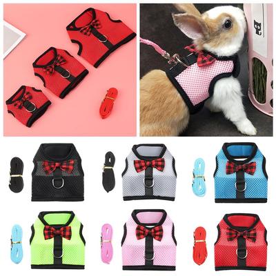 Guinea Pig Small Animals Strap Bunny Mesh Chest Hamster Vest Rabbit Leash Collar Harness