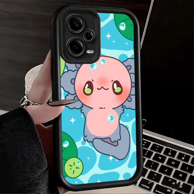 Phone Case for Xiaomi Redmi Note 15 14 13 Pro Plus Axolotl Cartoon Cute Shell 12S 11 11S 11T 5G 14S Soft Silicone Funda