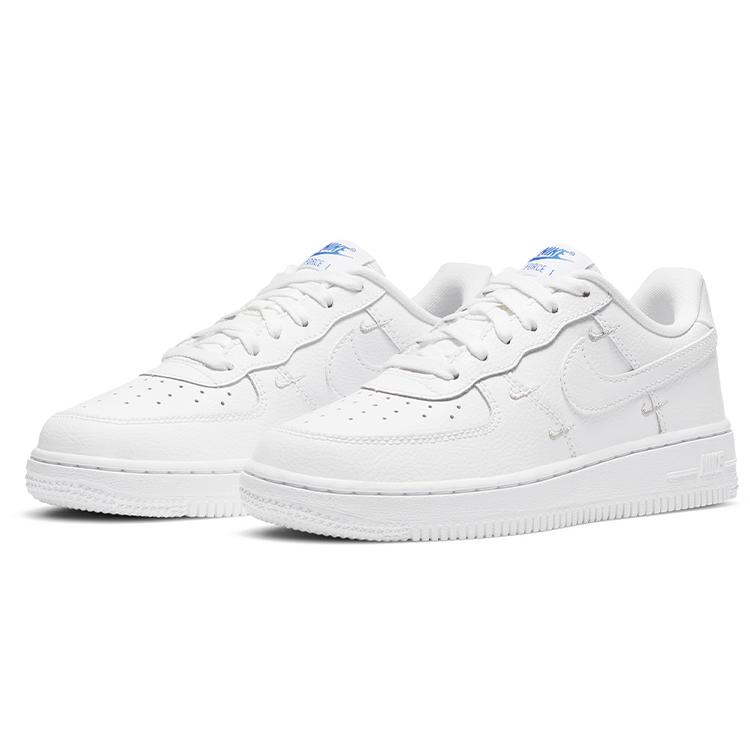 Nike Air Force 1 Force 1 LV8 Ho20 Low Top Kids' Skateboarding Shoes White Blue Children Aged 3 7 Years Old CT3956-100