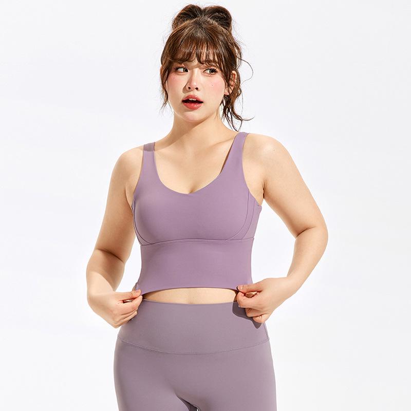 

Женский спортивный бюстгальтер с высокой степенью поддержки и защитой от ударов и комплект для йоги 2XL (140-160 jin)