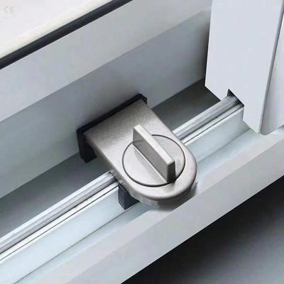Serratura per Porta Scorrevole Senza Foratura Serratura di Sicurezza per Bambini per Finestre Scorrevoli Limitatore Anti-Caduta per Piani Alti Latch di Sicurezza Antifurto
