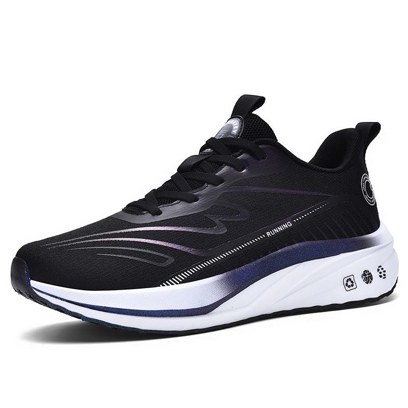 Fashionable men's sports running shoes, with comfortable breathable mesh material, supportive design, and durable rubber outsole