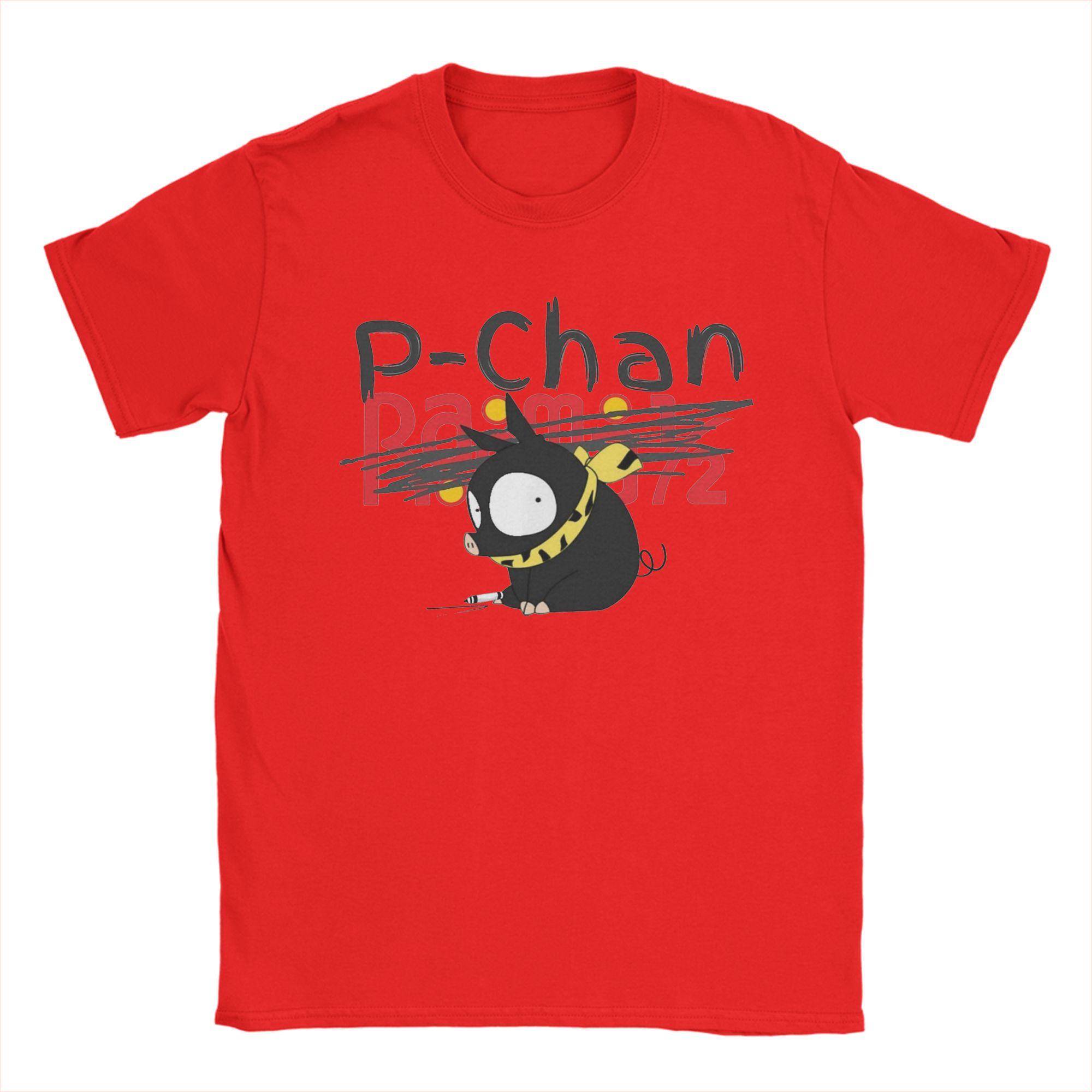 PChan Ranma 12 Logo Men T Shirt Novelty Tees Short Sleeve Round Collar TShirt Pure Cotton Plus Size Tops S
