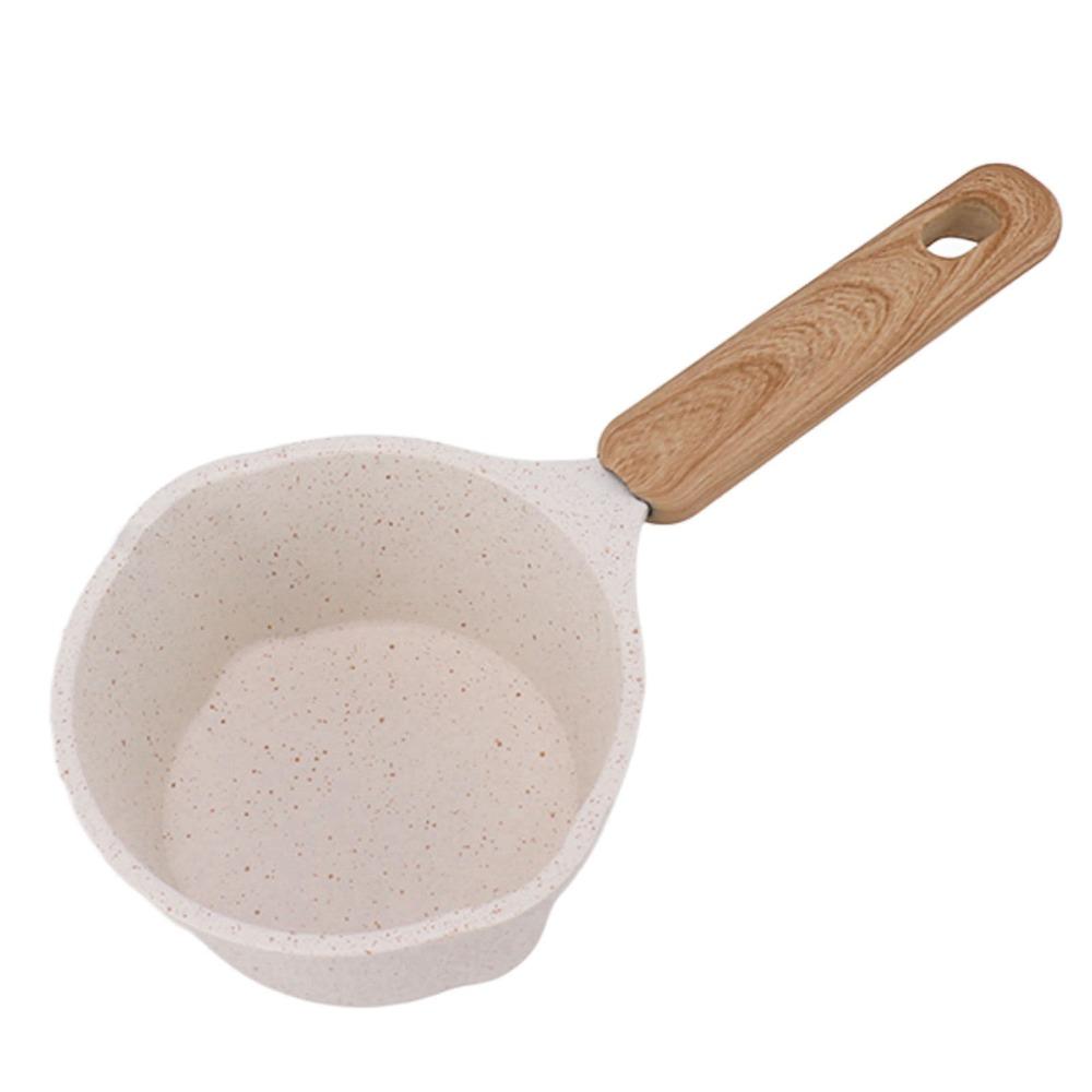 White Milk Warmer Pot Multifunctional Sauce Pan Butter Melting Pot Cooking Pot  Home Kitchen