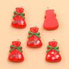 Ciondoli in Resina Serie Natalizia: Campanelle per Albero, Babbo Natale, Renne, Pupazzo di Neve Ornamenti