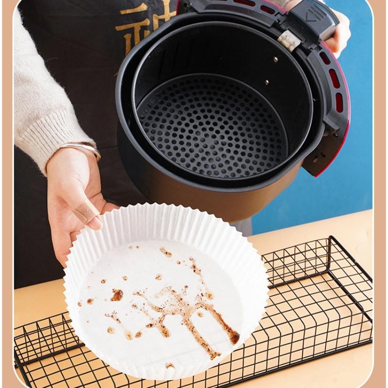 Air Fryer Paper Liner Disposable Oilproof Nonstick Baking Papers Round Square Food Grade Parchment Kitchen Party Cooking Supply