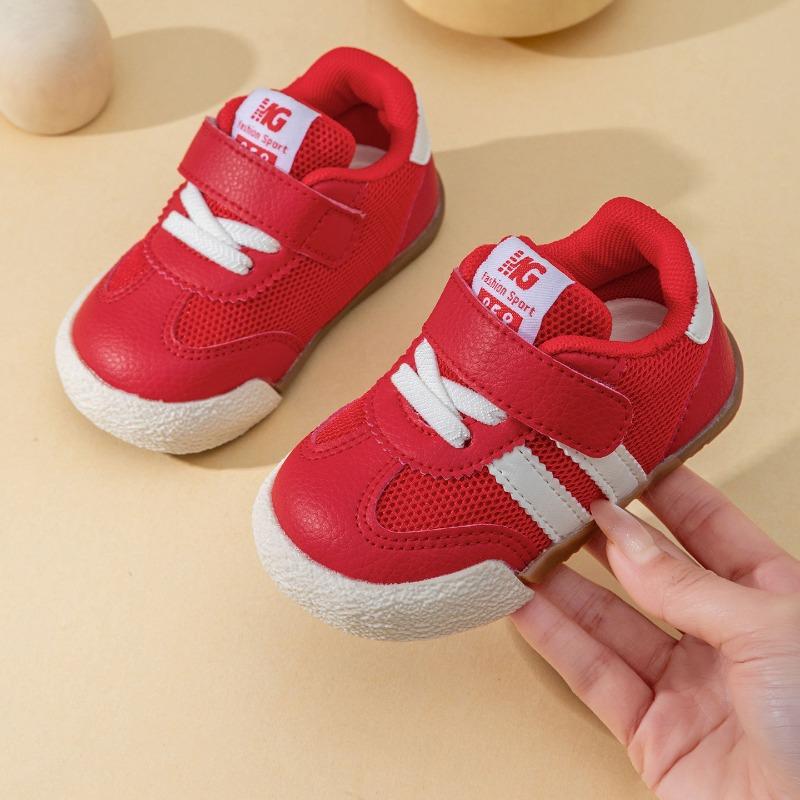 New baby toddler shoes mesh boys baby running shoes soft sole girls toddler shoes Forrest Gump shoes 16 красный