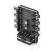 Multi Way Splitter Cooler Cooling Fan Hub PC SATA 1 to 8 3Pin / 4Pin 12V Power Socket PCB Adapter Speed Controller for Computer