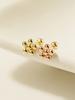 Minimalpiercing 14K Daily Ball Flower Piercing Earrings