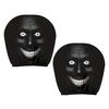 Breathable Car Seat Protector 2Pcs Universal Headrest Covers, Horror Pattern Protector, Durable Polyester Cover Stretchy Interior Accessories for All