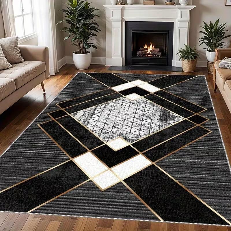 

Modern Geometric Living Room Carpet Suitable for Windowsill Coffee Table Soft Bedroom Decoration Carpet Room Decoration Carpet 40X60cm