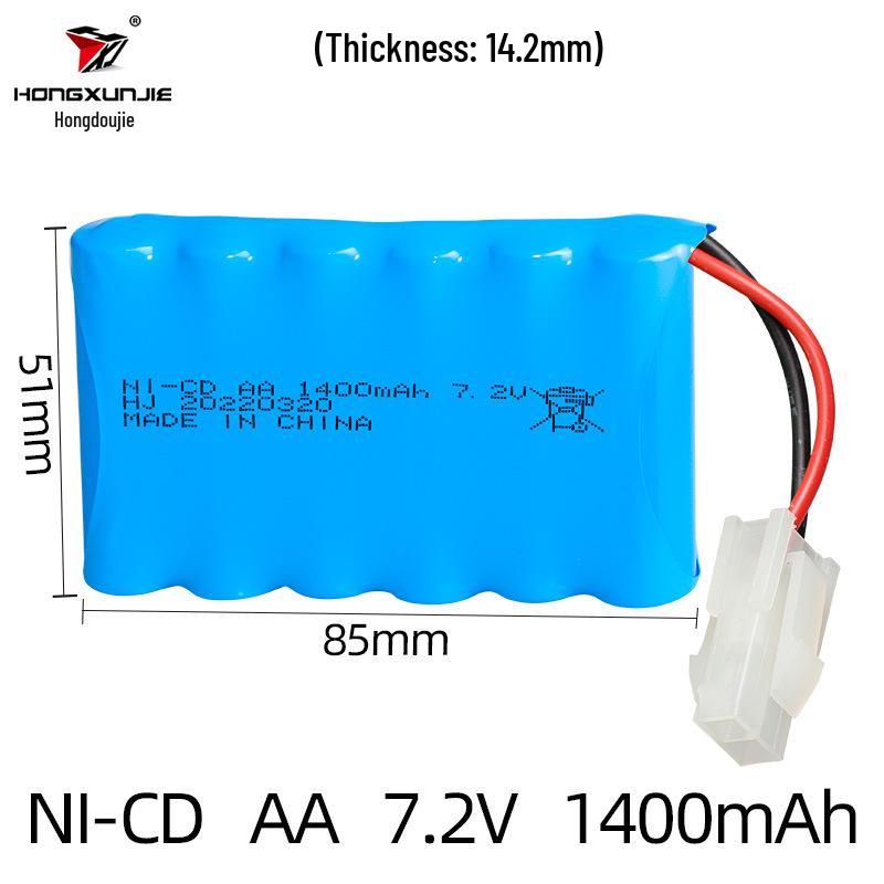 7.2V 1400mAh NiCd AA Rechargeable Battery Pack for Remote Control Cars