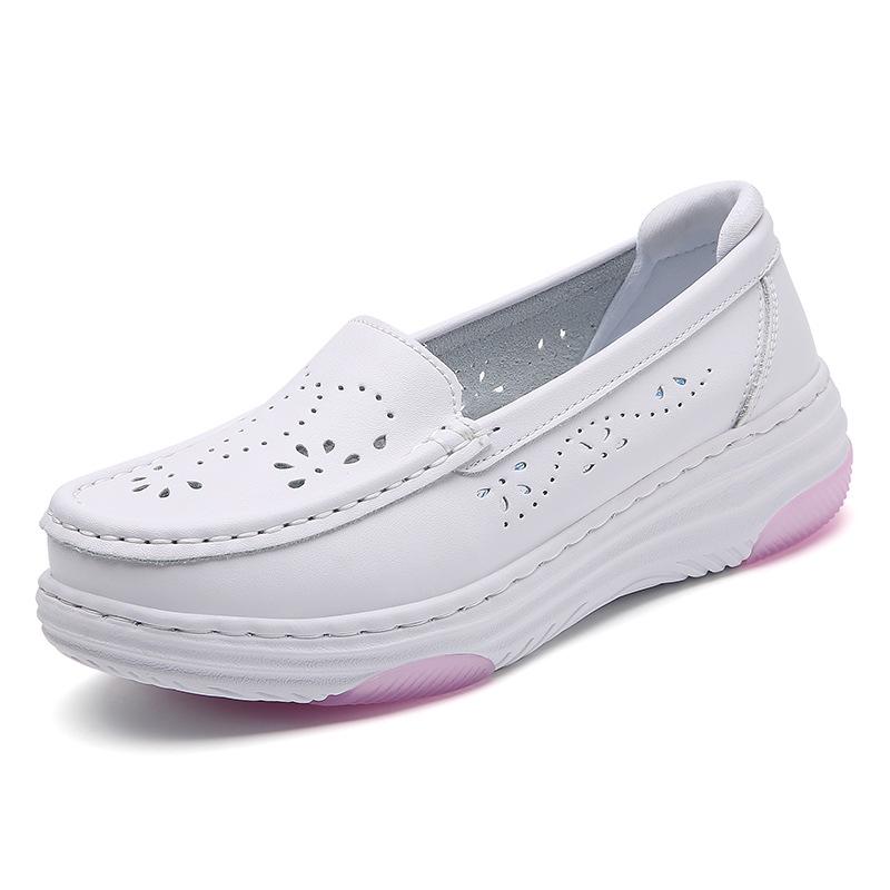 Women's Summer Breathable Non-Slip Soft Sole Nurse Shoes, Comfortable for Medical Staff & Beauty Therapists