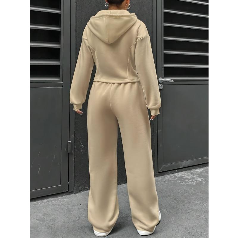 Jaro podzim nové dámské oblečení dvoudílná sada Módní trend Cardigan s kapucí Slim Fit ležérní dvoudílná sada pro ženy