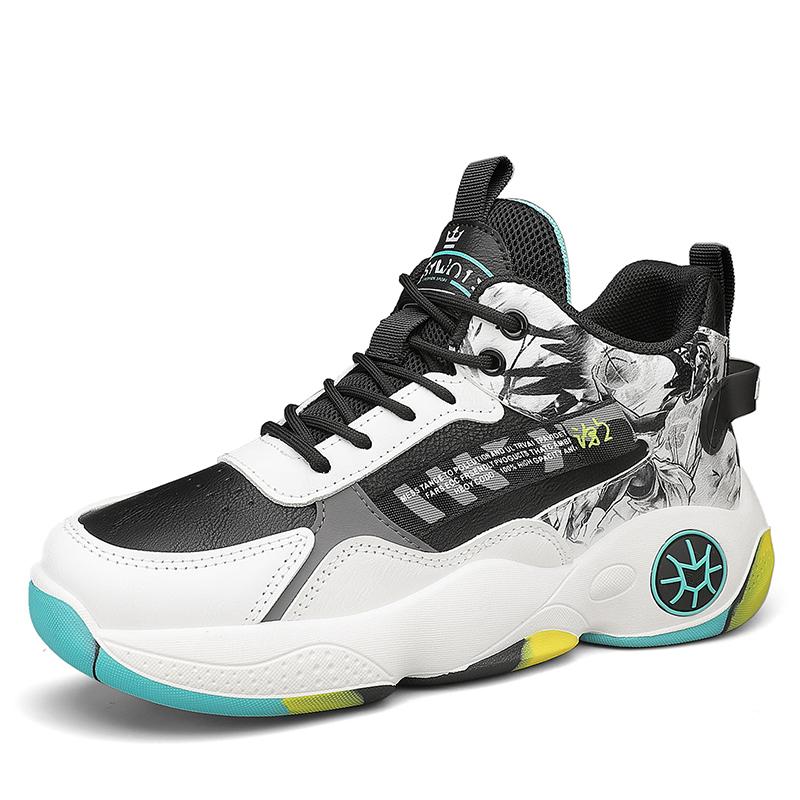 

Мужские 2025 Лето Новые Толстоподошвенные Увеличивающие Рост Молодежные Студенческие Спортивные Кроссовки Высокие Баскетбольные Кроссовки Дышащие и Нескользящие 44 чёрный