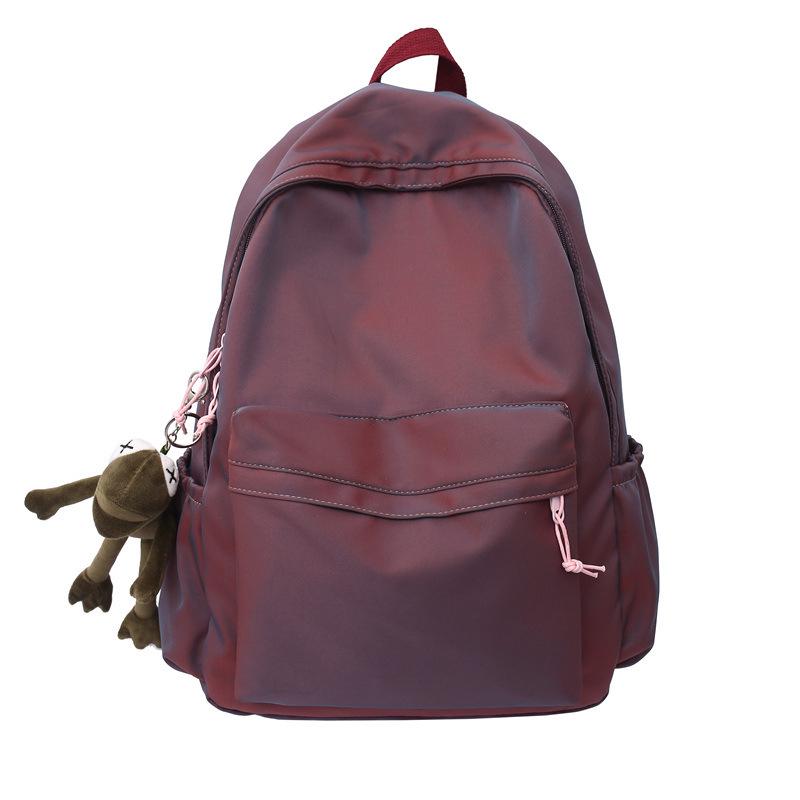 Farbverlauf College-Rucksack: Hongkong-Stil, Großes Fassungsvermögen, Nylon, Spritzwassergeschützt, Schultertasche für Herren.