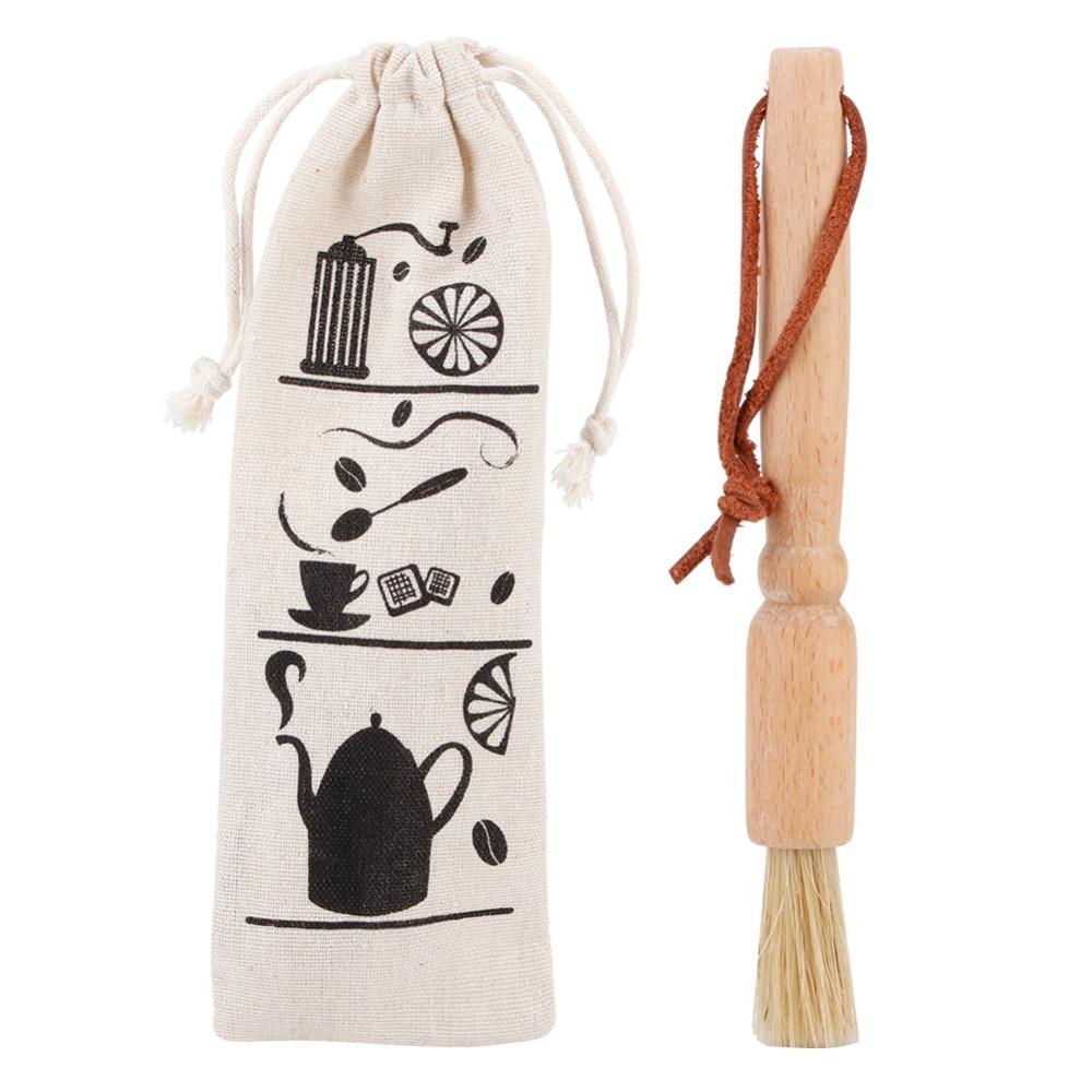 Non-Slip Handle Grinder Powder Brush Coffee Utensil Accessory Coffee Grinder Maintenance