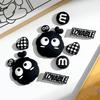 8Pcs/Set Coal Ball Series Shoe Accessories Charms Hole Shoe Decoration For Clogs Bubble Slides Sandals Gift For Birthday