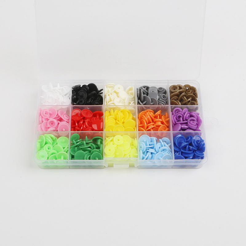25-Color Resin Snap Button Set for Children's DIY Projects with Installation Tool